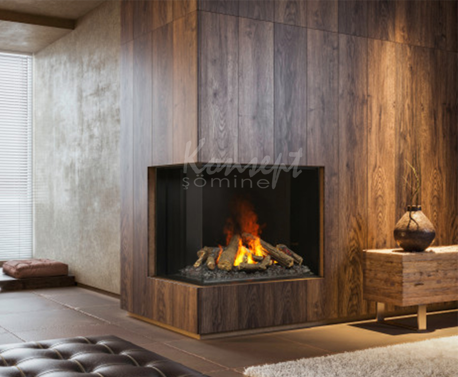 3D Electric Fireplace 09