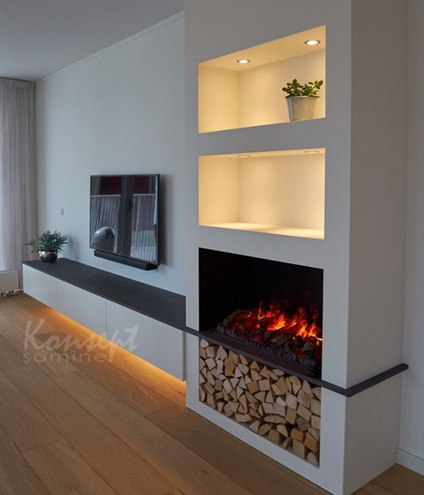 3 Boyutlu Elektrikli Şömine 10