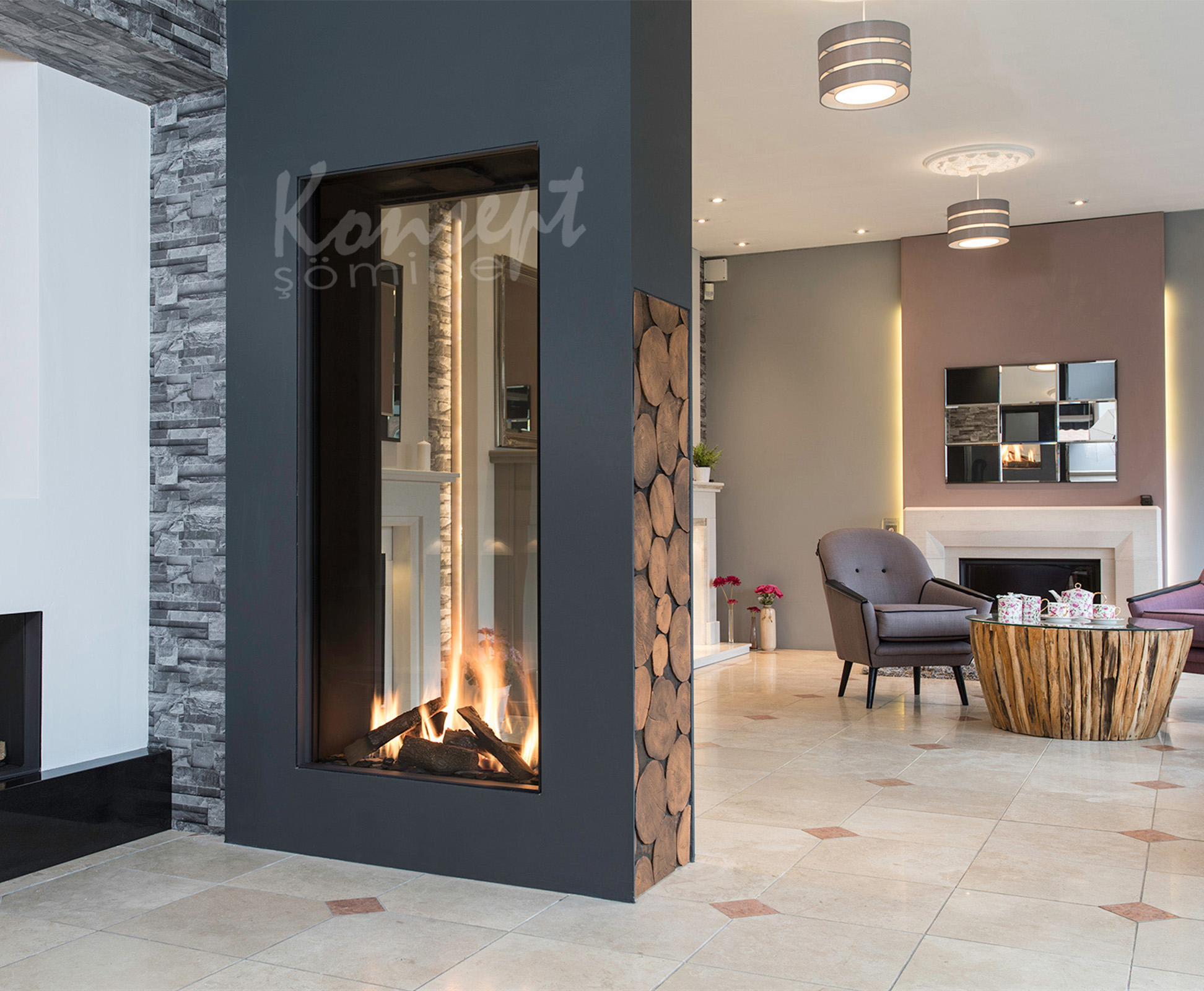 Double Sided Fireplace 03