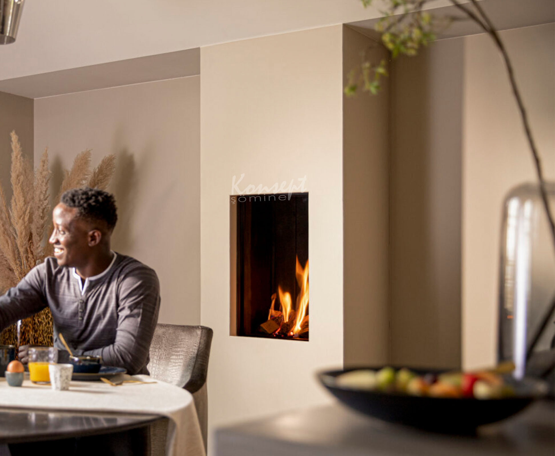 Doğalgazlı Plazma şömine 03