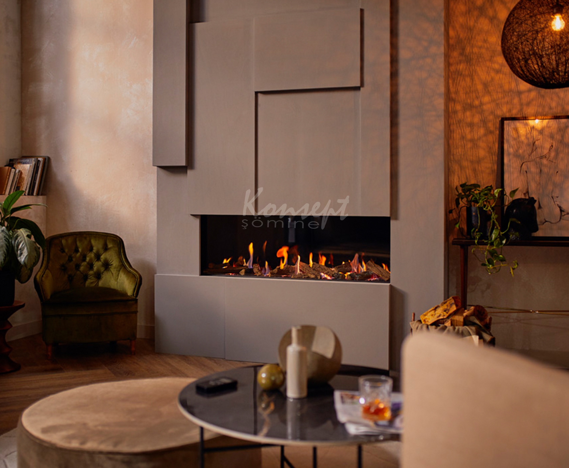 Doğalgazlı Plazma şömine 13