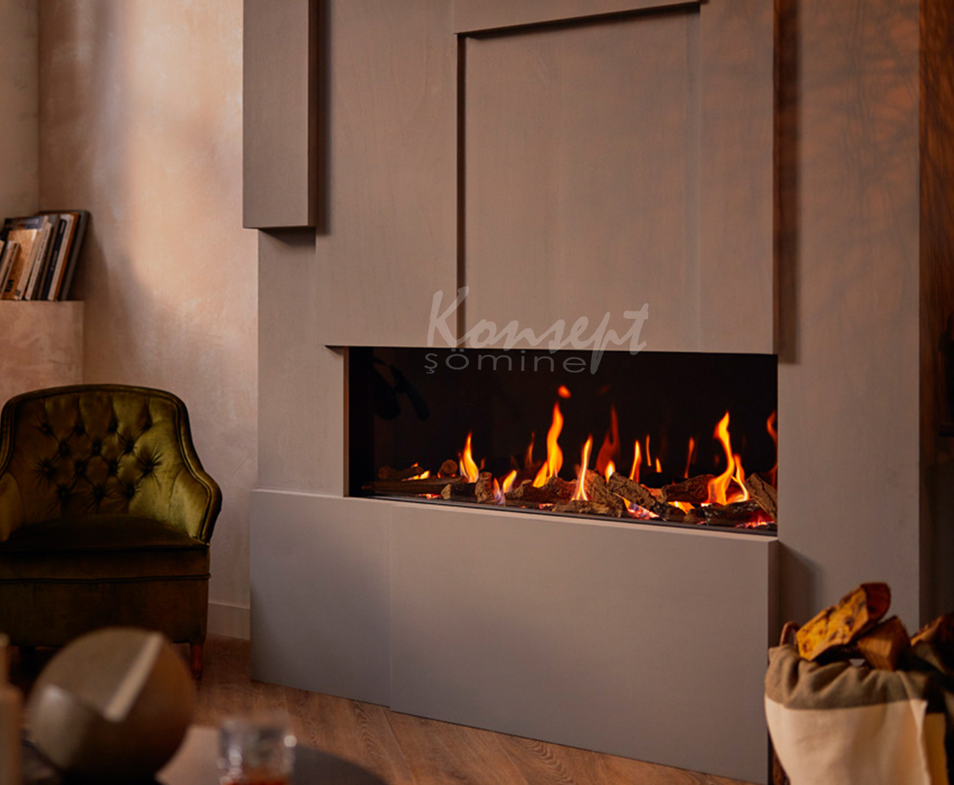 Doğalgazlı Plazma şömine 13