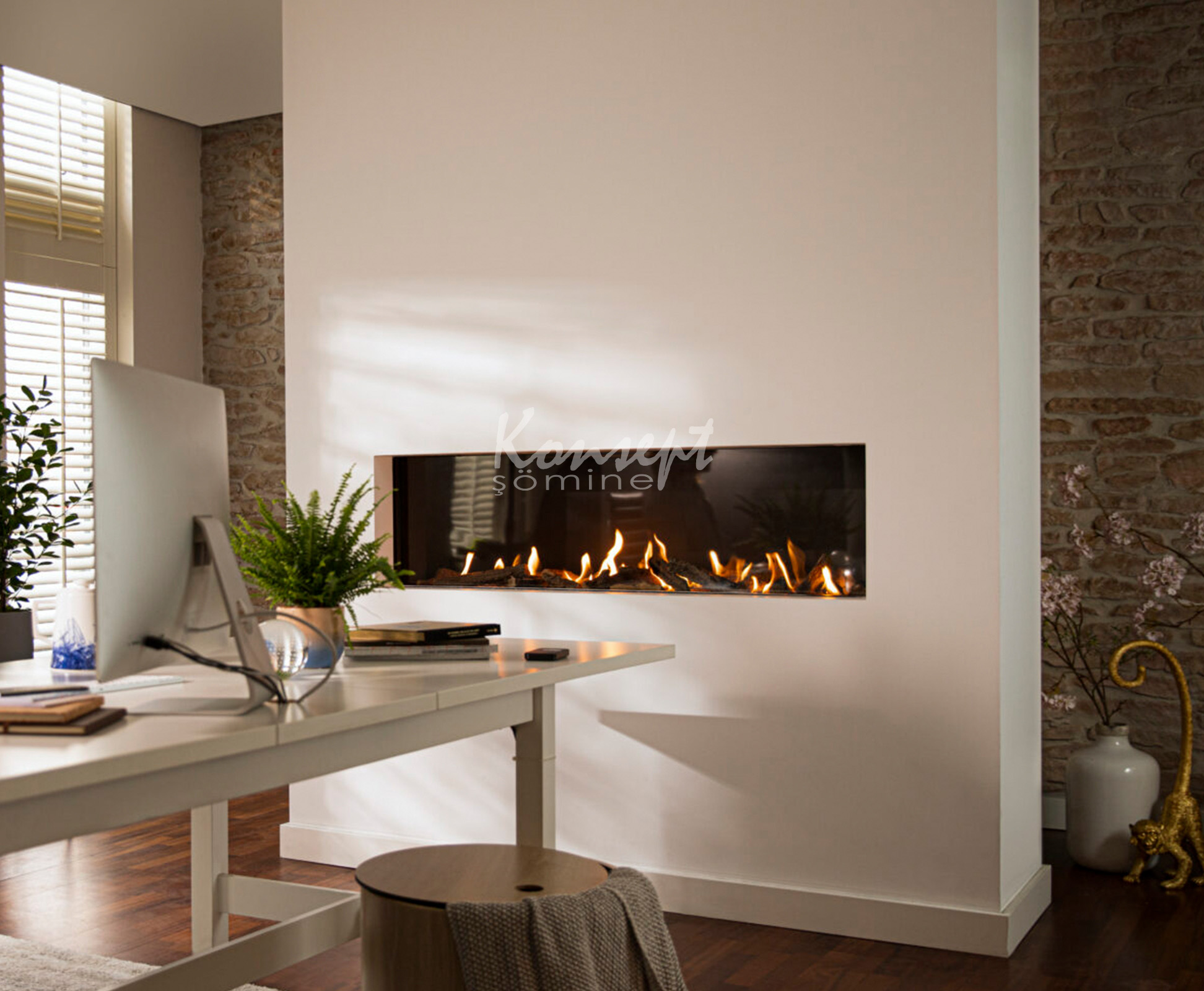 Doğalgazlı Plazma şömine 14