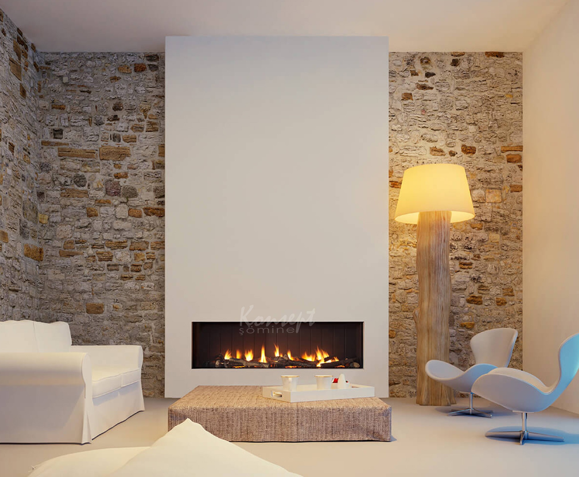 Doğalgazlı Plazma şömine 14