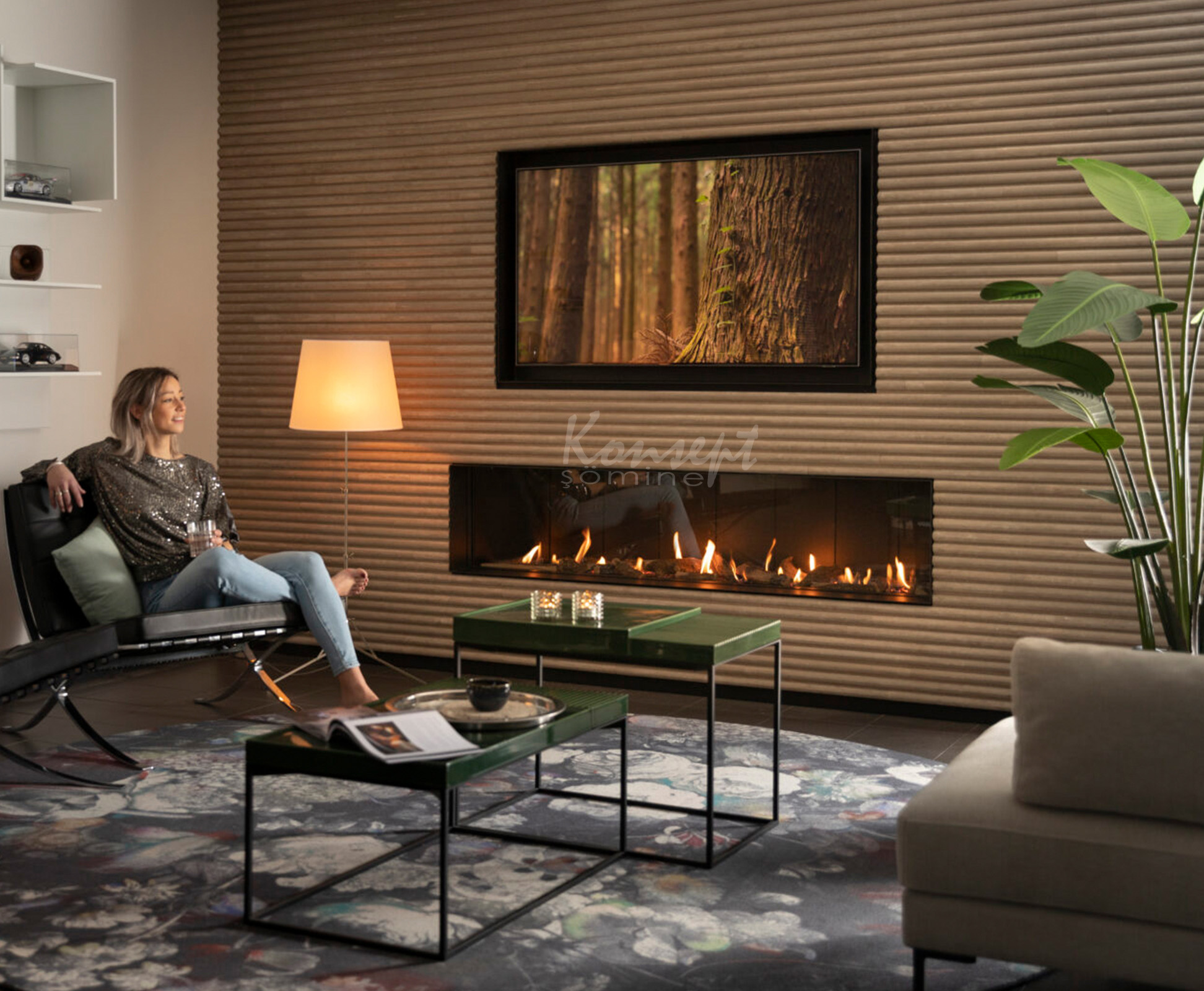 Doğalgazlı Plazma şömine 16