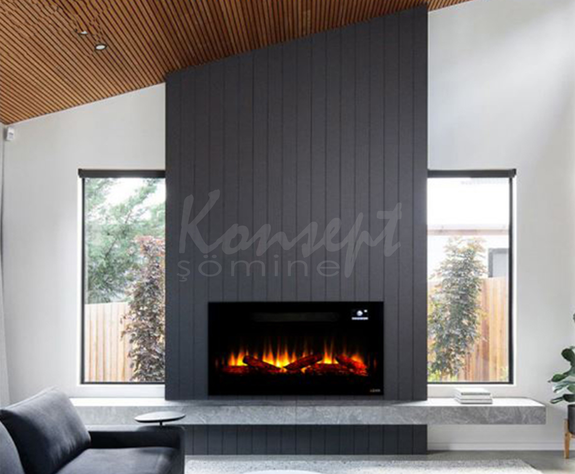 Plasma electric fireplace 02