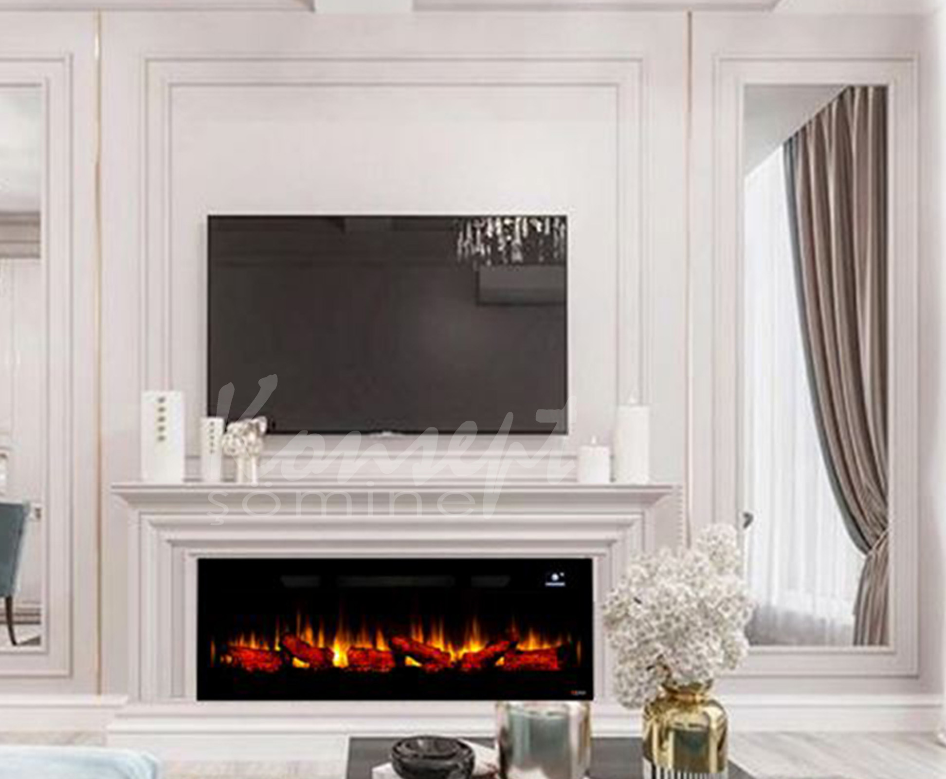 Plazma elektrikli şömine 04