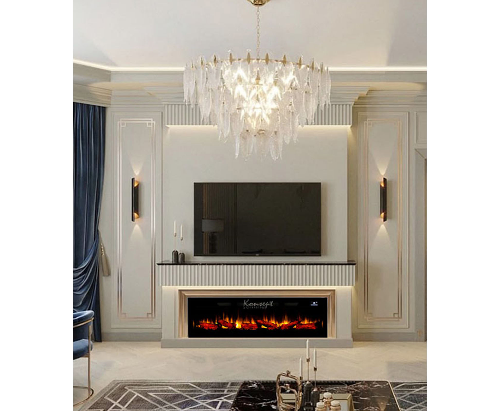 Plazma elektrikli şömine 100