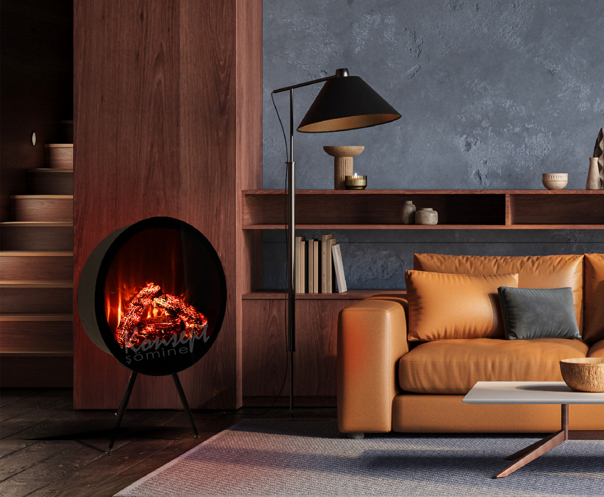 Plazma elektrikli şömine 28