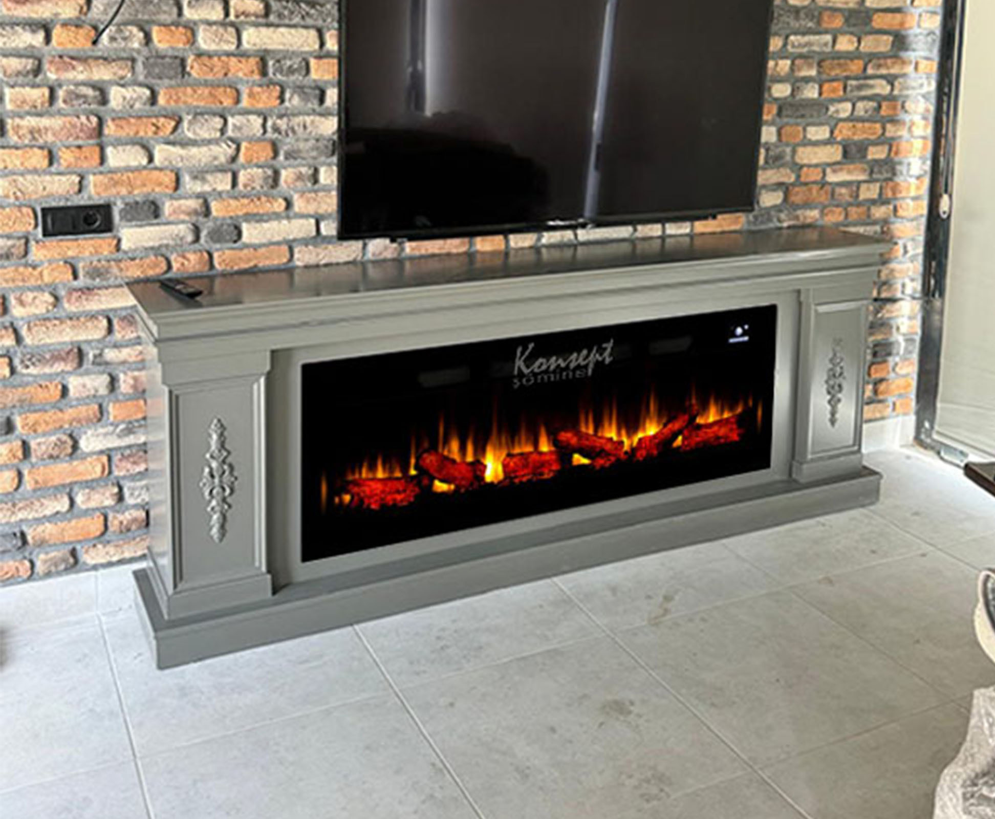 Plazma elektrikli şömine 43