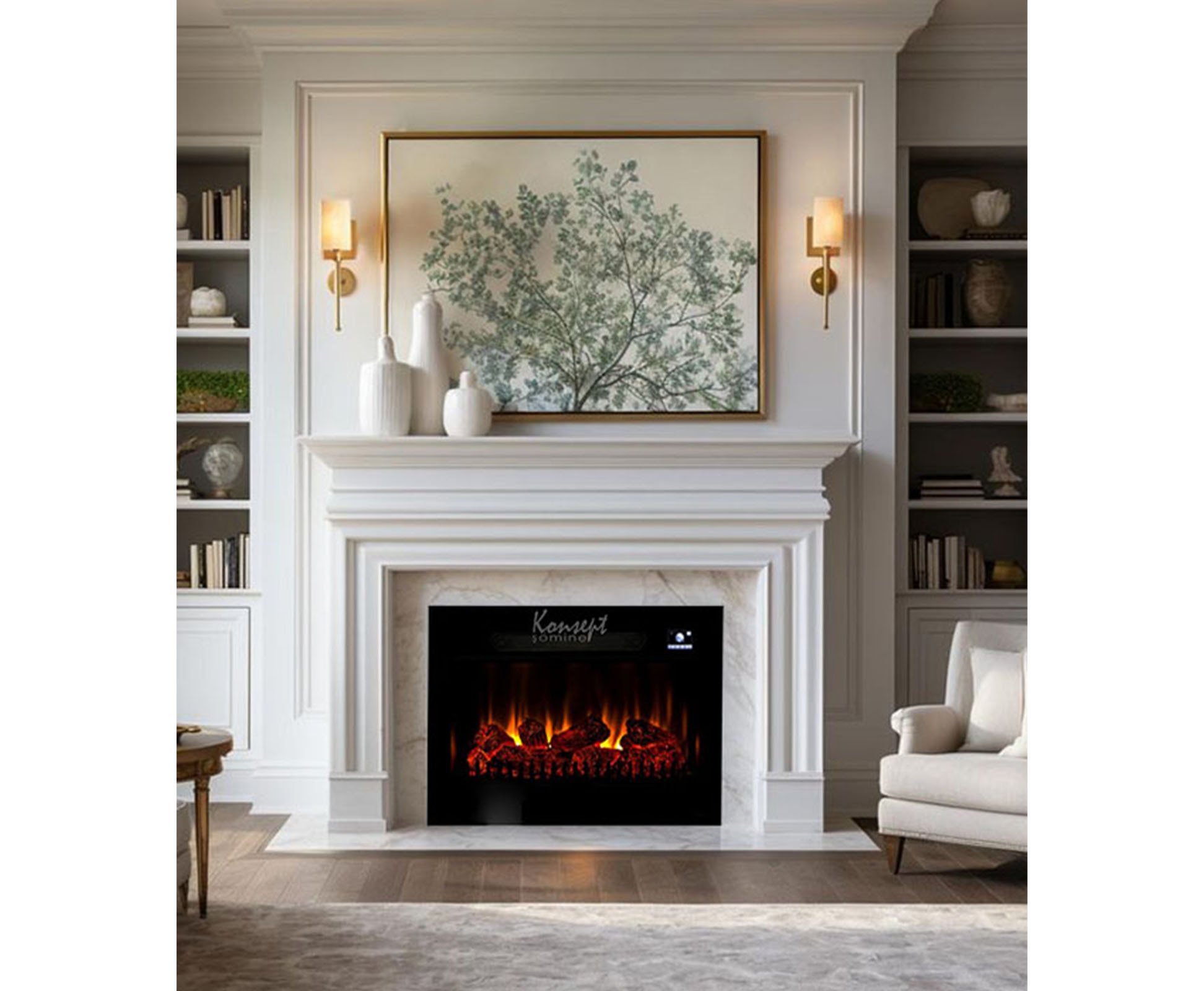 Plazma elektrikli şömine 78