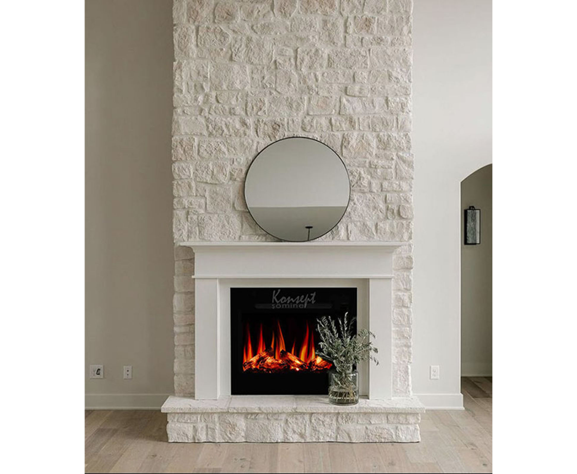 Plazma elektrikli şömine 87