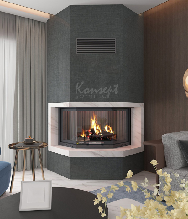 Prizmatik Şömine 09