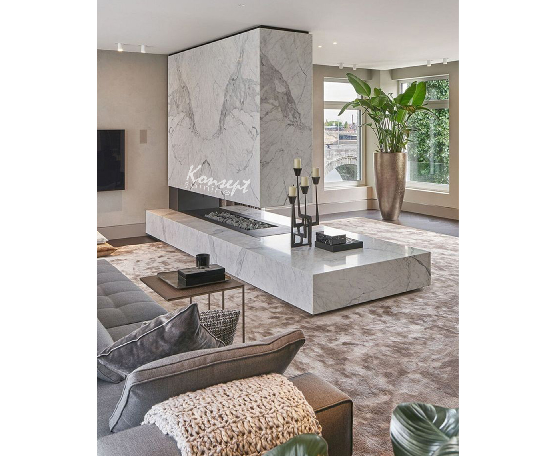 Sabit ethanol şömine 11