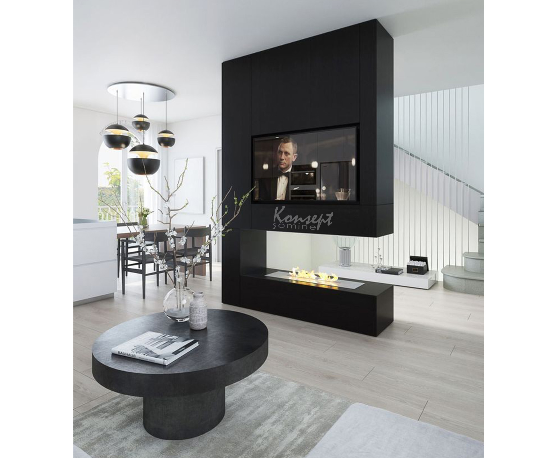 Sabit ethanol şömine 13