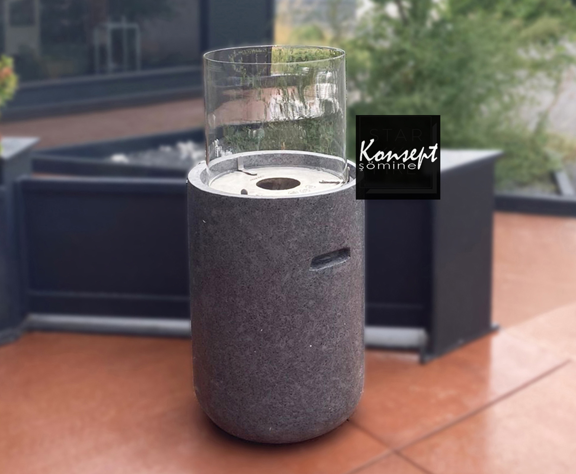 Taşınabilir ethanol şömine 07