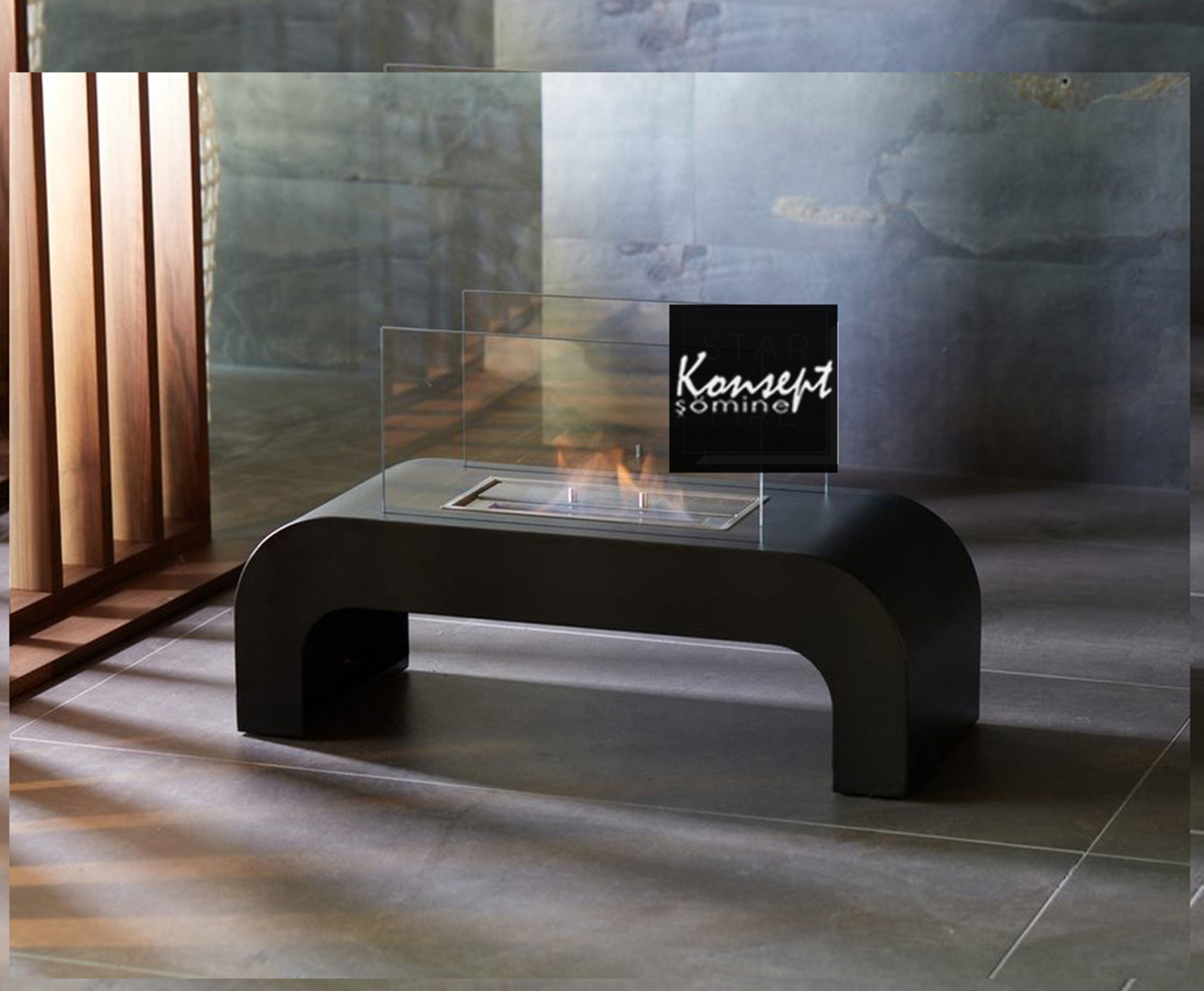 Portable ethanol fireplace 13
