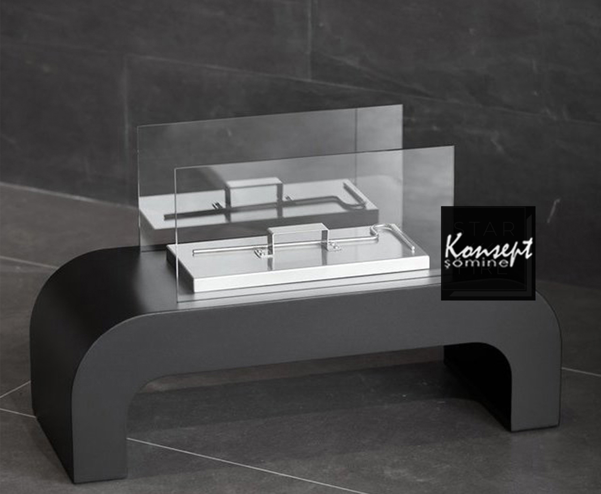 Portable ethanol fireplace 13