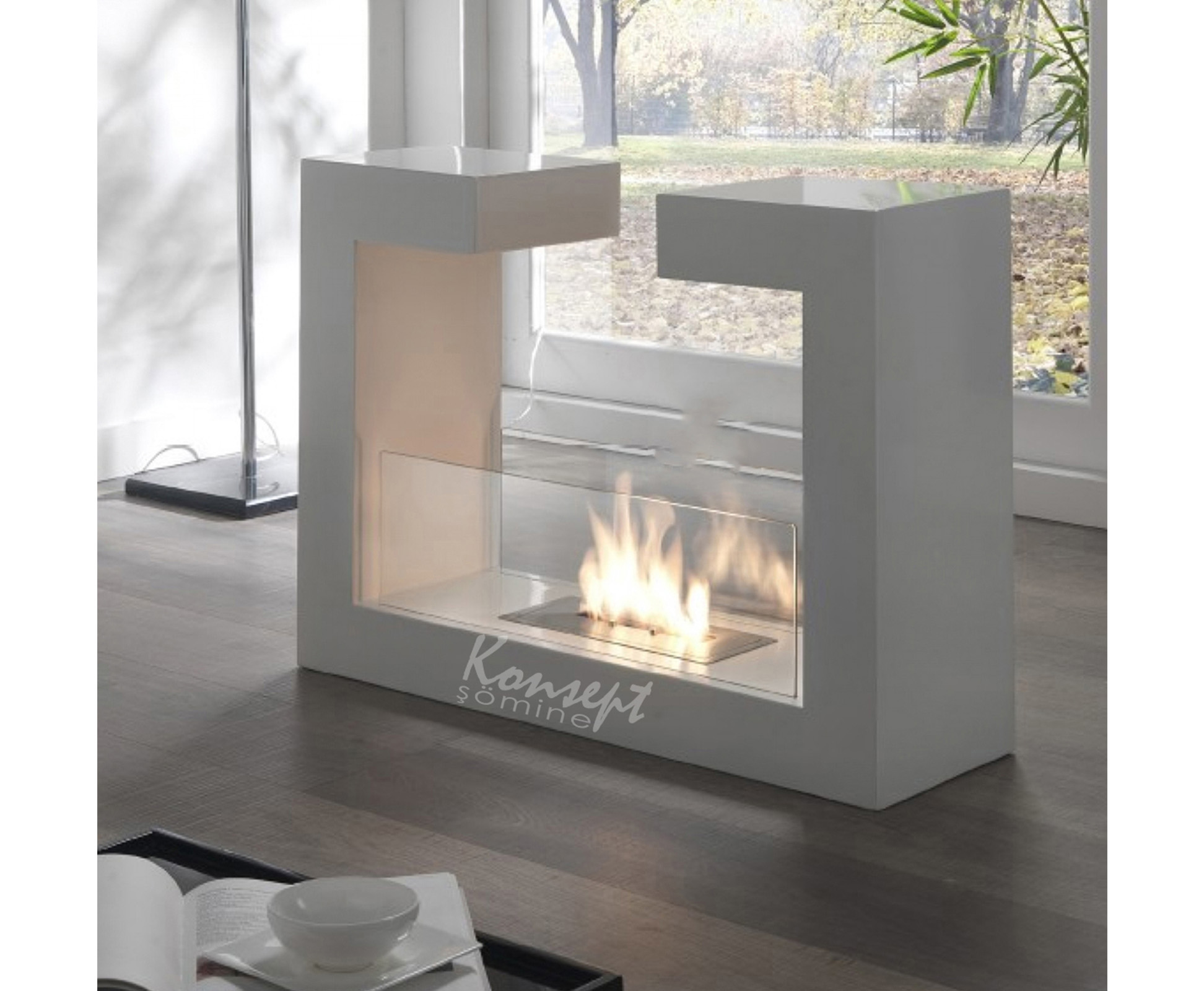 Portable ethanol fireplace 15