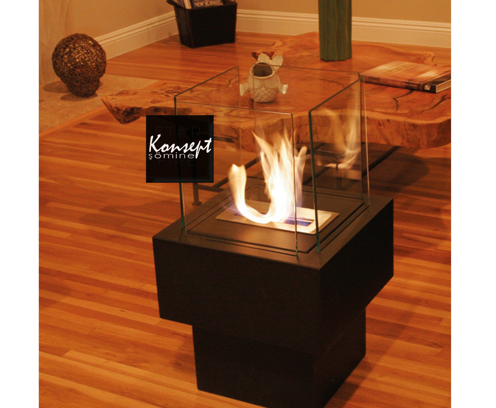 Portable ethanol fireplace 21
