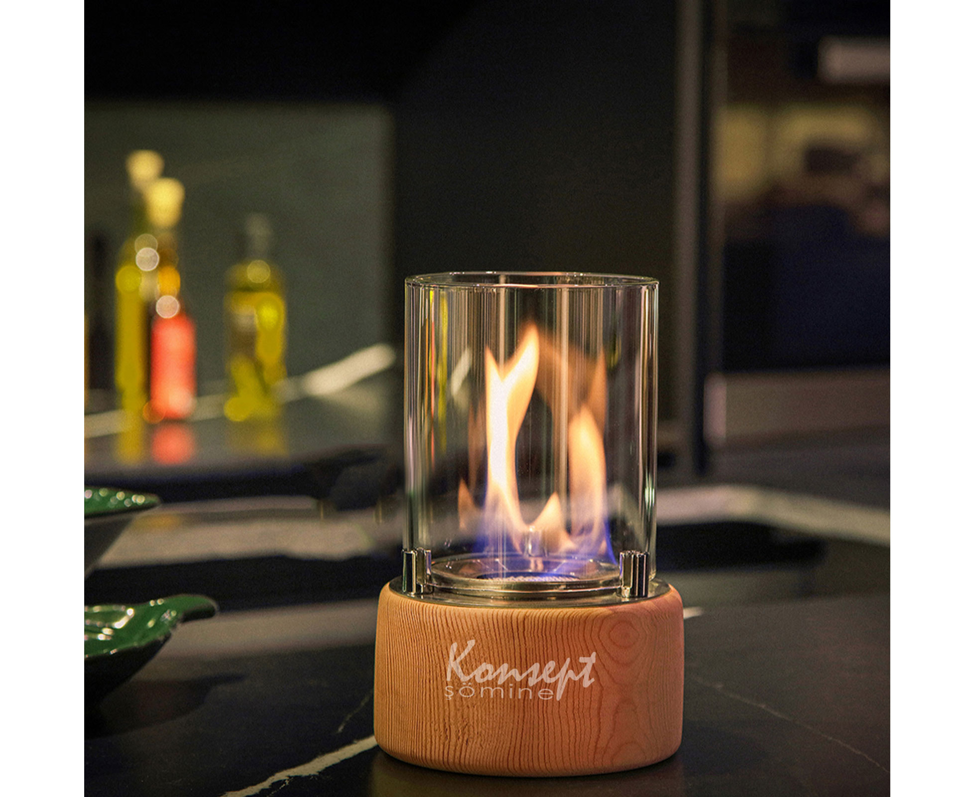 Portable ethanol fireplace 24