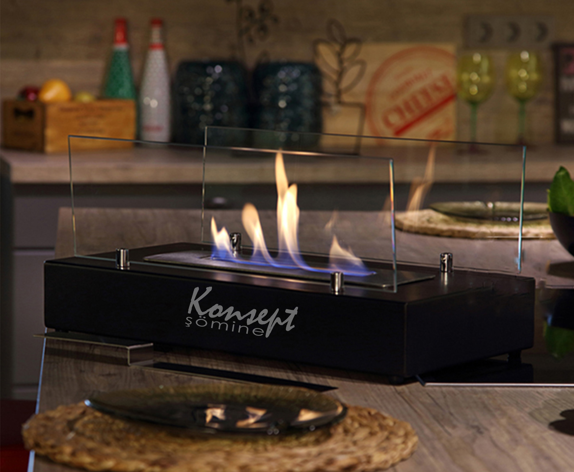 Portable ethanol fireplace 25