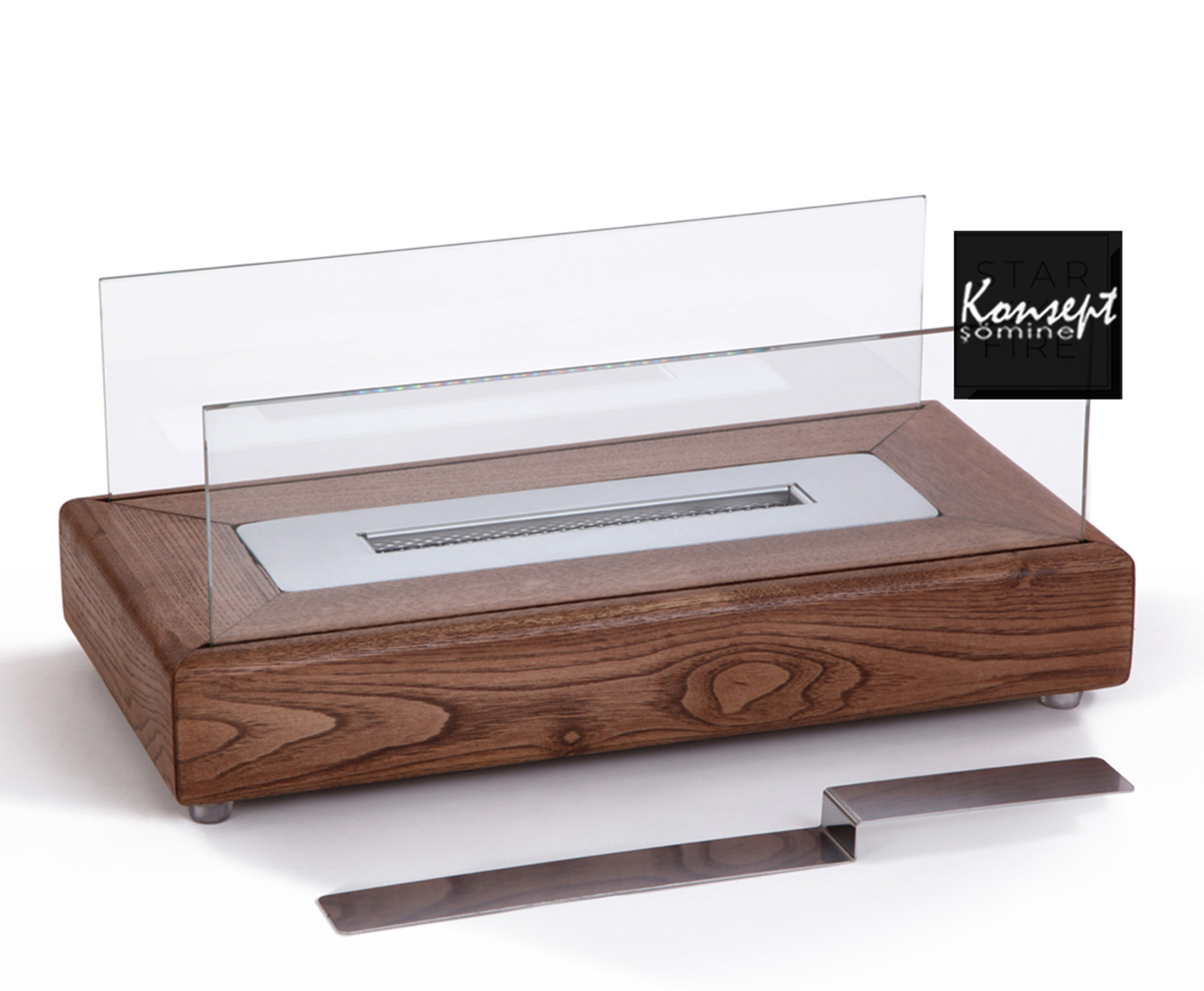 Portable ethanol fireplace 90