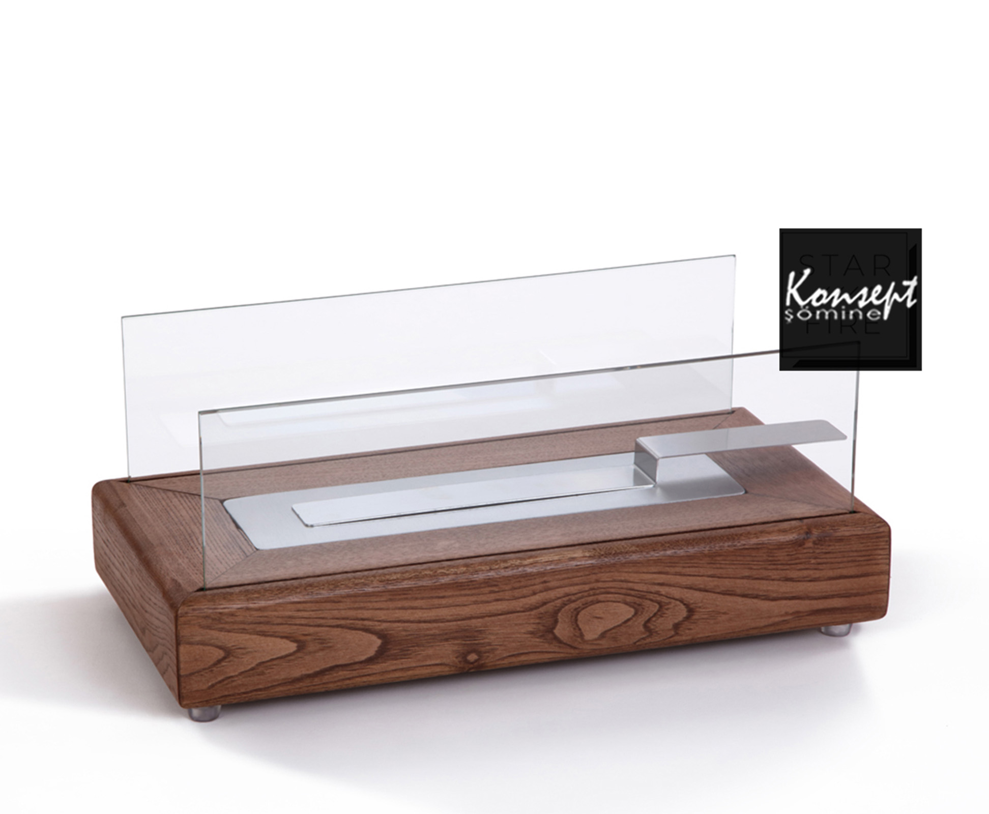 Portable ethanol fireplace 90