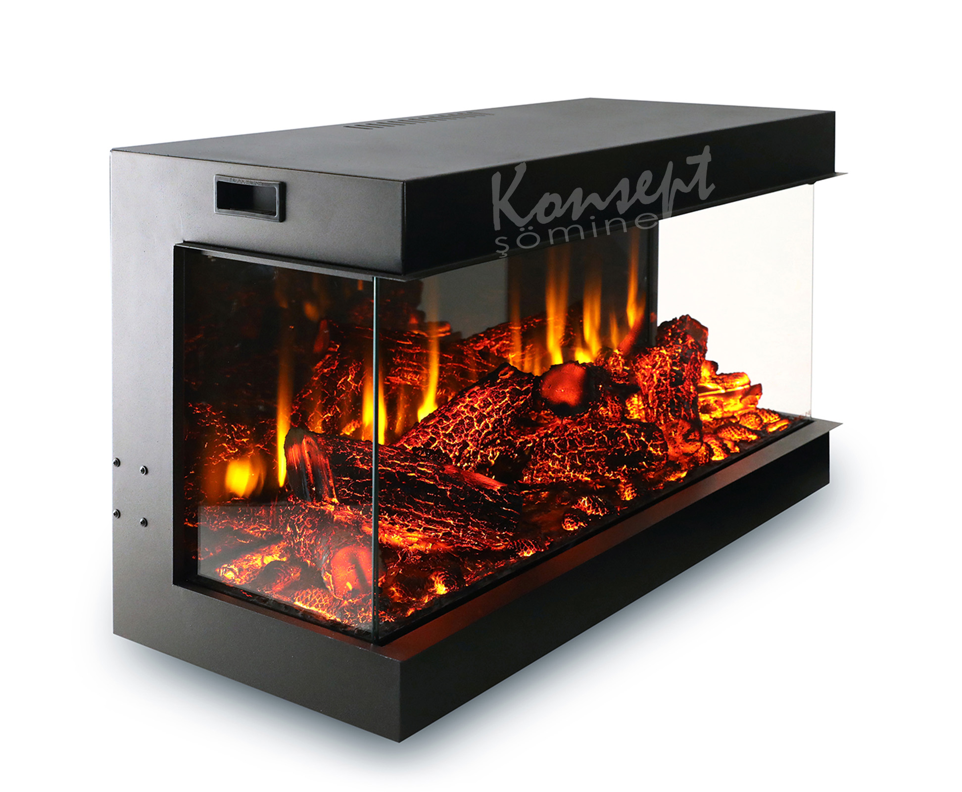 U Tipi Elektrikli Şömine 07