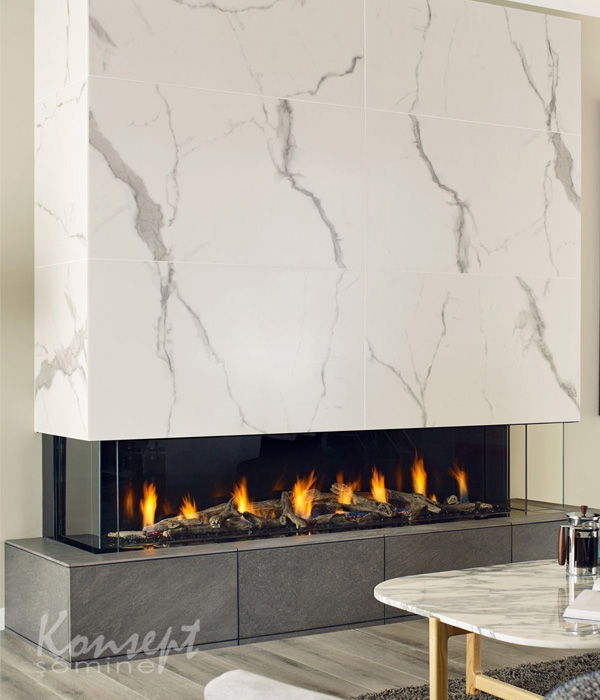 U Tipi Elektrikli Şömine 18